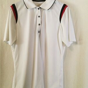 EP Pro White and Red Polo Classic Sporty Design